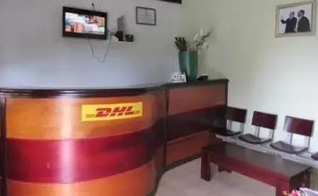 La réception du Malabo Palace Hôtel